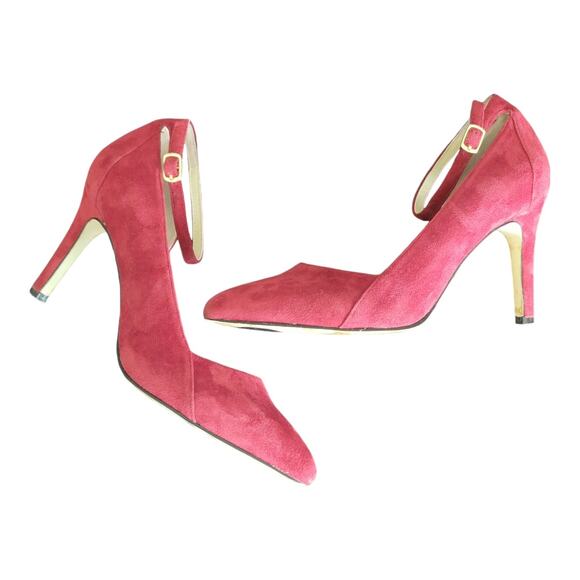 Adrienne Vittadini High Heels Pump Ankle Strap Pointed Toe Pink Women's US 7 - Picture 1 of 9